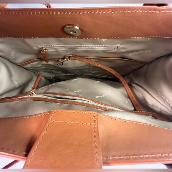 Brahmin Monique Optimism CopaCabana Genuine Embossed Lthr Tote/Hand/Shoulder Bag - Picture 11 of 16